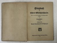 Singbuch higher girls' schools by Raimund Heuler 1917