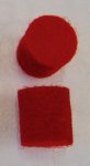 Felt Bumpers Red 10x12 mm