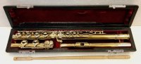 Sankyo Flute Model Artist Solid Silver, Gold plated
