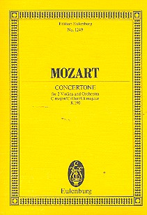 Mozart, Concertone C-Dur KV190 Studienpartitur