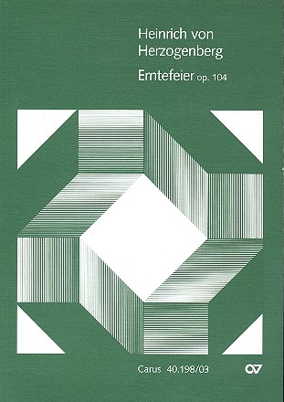 Herzogenberg Erntefeier op.104 Klavierauszug