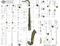 Selmer parts for saxophones and clarinets