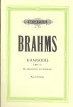 Brahms, Rhapsodie op.53 Klavierauszug
