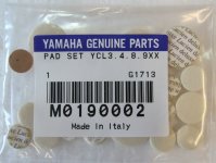 Pad Set for Yamaha Clarinets YCL
