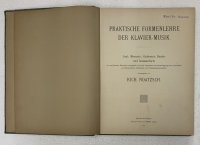 Praktische Formenlehre der Klaviermusik von Rich. Noatzsch. 1908