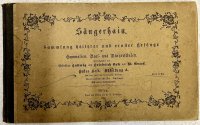 Sängerhain Sammlung heiterer und ernster Gesänge 1886