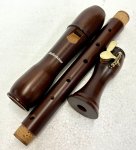 Mollenhauer Alt Blockflöte Birnbaum gebeizt, mit Klappe deutsch