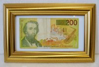 Adolphe Sax 200 Francs, Belgium, inkl. Rahme
