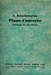 Khachaturian, Piano Concerto, Klavierauszug