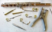 Flutes repair, overhaul, cleaning