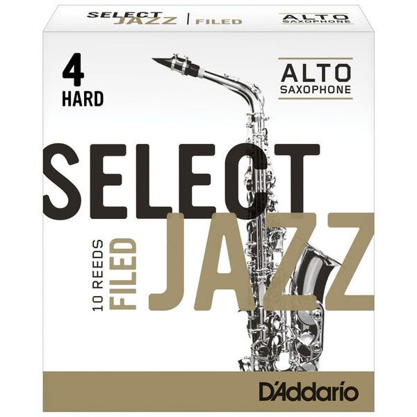 D'Addario Select Jazz Filed Blätter für Alt Saxophon 4 Soft