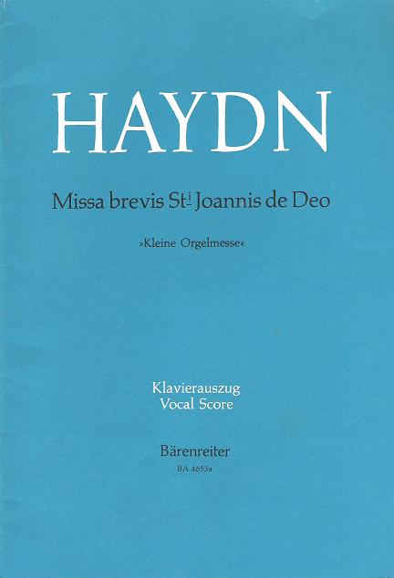 Haydn, Missa brevis St. Joannis de deo Hob.XXII