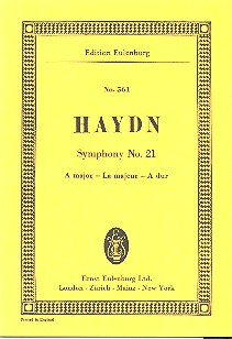 Haydn, Sinfonie A-Dur Nr.21 Studienpartitur