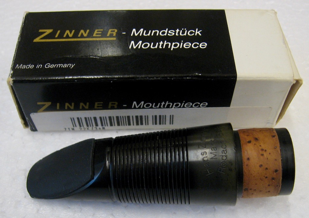 Mundstück Zinner für B-Klarinette Modell 22 Konzertbahn 4M Mundstück Zinner für B-Klarinette Modell 22 Konzertbahn 4M