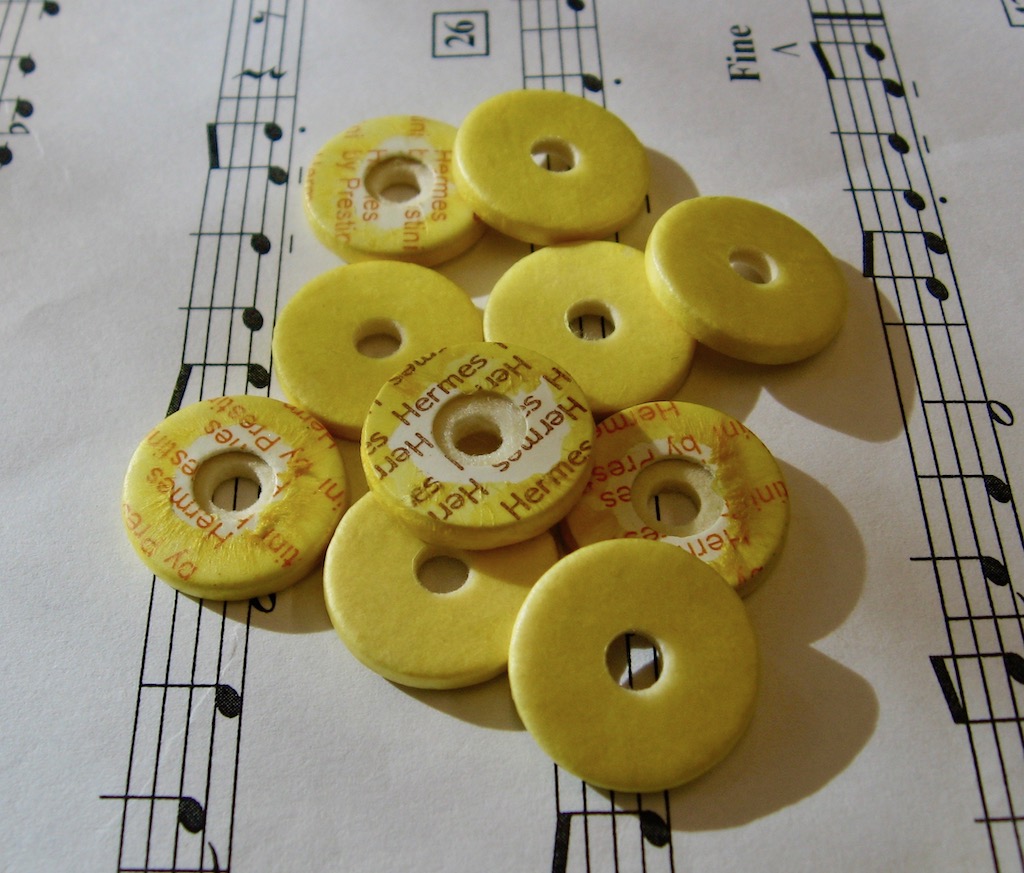 17x Pads for Flute, Prestini-Hermes 18,5 mm open hole