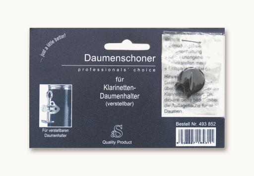 Daumenschoner für Klarinette - zum Schlie?en ins Bild klicken
