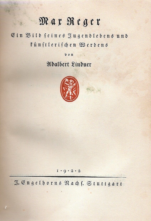 Max Reger von U.Lindner 1922